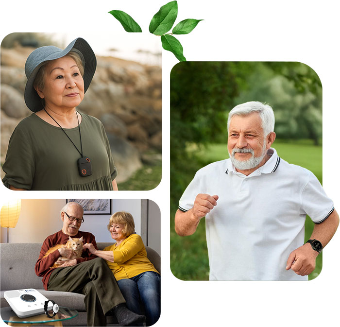 Complete range of Priority Care Call medical alert devices for seniors in Canada
