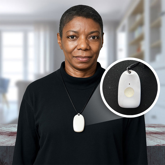 Senior woman in the kitchen being carefree thanks to Senior Protection