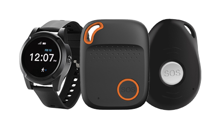 Priority Care Call medical alert devices: smartwatch, GPS pendant, and SOS emergency button for seniors available in Alberta