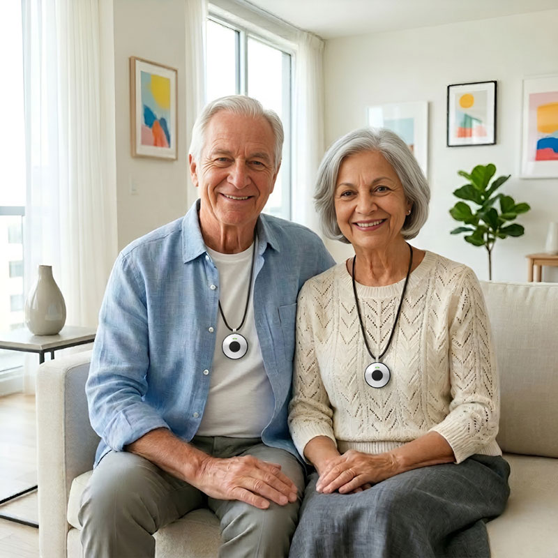 Senior woman in the kitchen being carefree thanks to Senior Protection